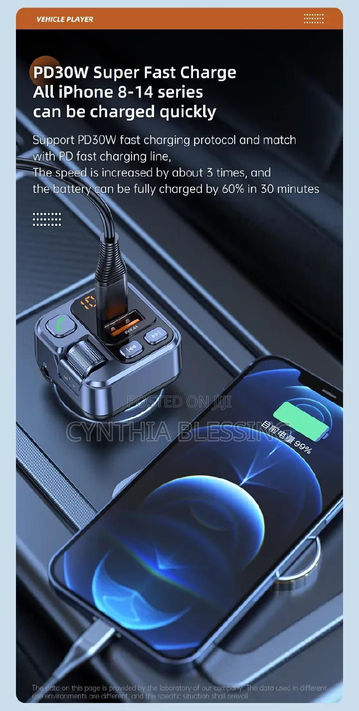 Bluetooth 5.1 Car Usb Phone Charger