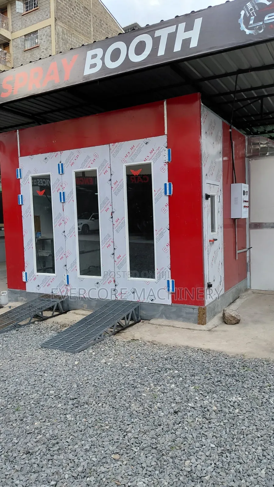 Italian Technology Latest Spray Booth Machine 7.2mtr Long.