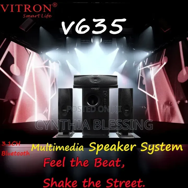 Vitron 3.1ch Multimedia Xbass Bluetooth Speaker System V635
