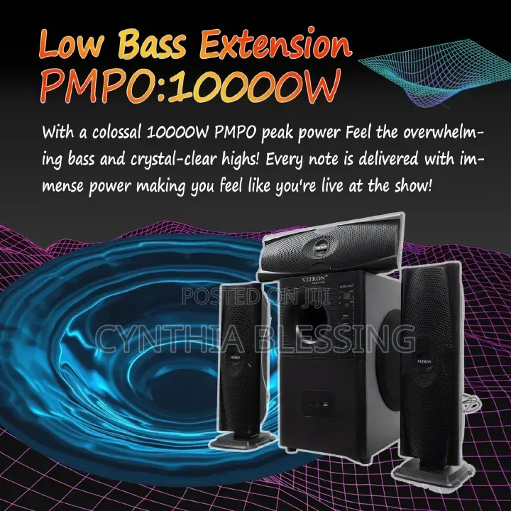 Vitron 3.1ch Multimedia Xbass Bluetooth Speaker System V635