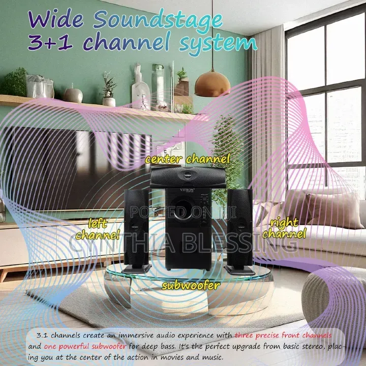 Vitron 3.1ch Multimedia Xbass Bluetooth Speaker System V635