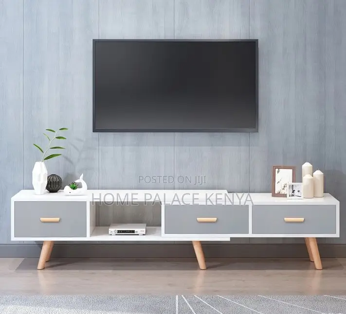 Tv Cabinet: Retractable Wooden Tv Stand