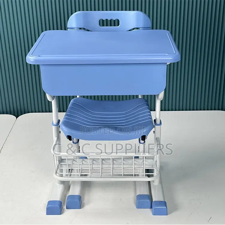 Modern Blue Home Kid's Desk Chair Set