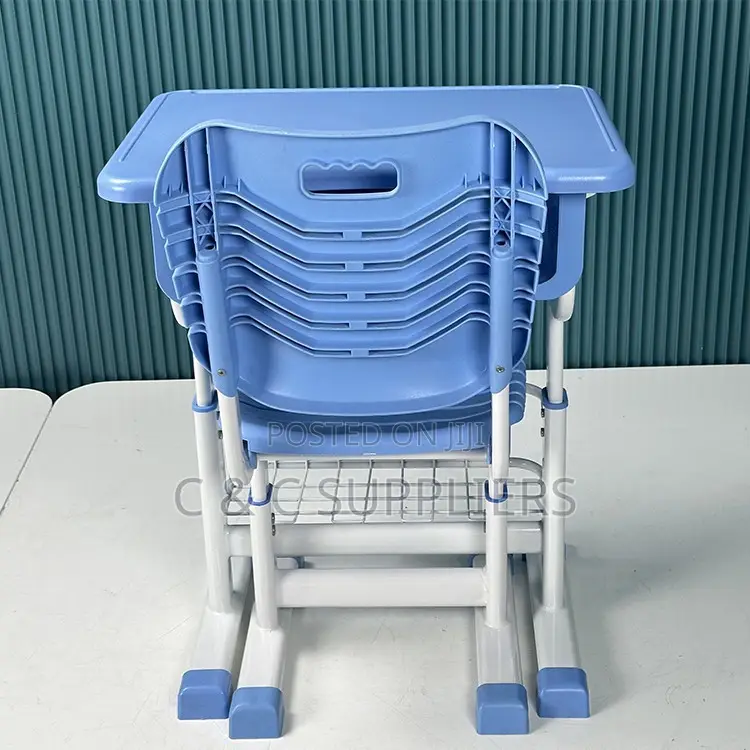 Modern Blue Home Kid's Desk Chair Set