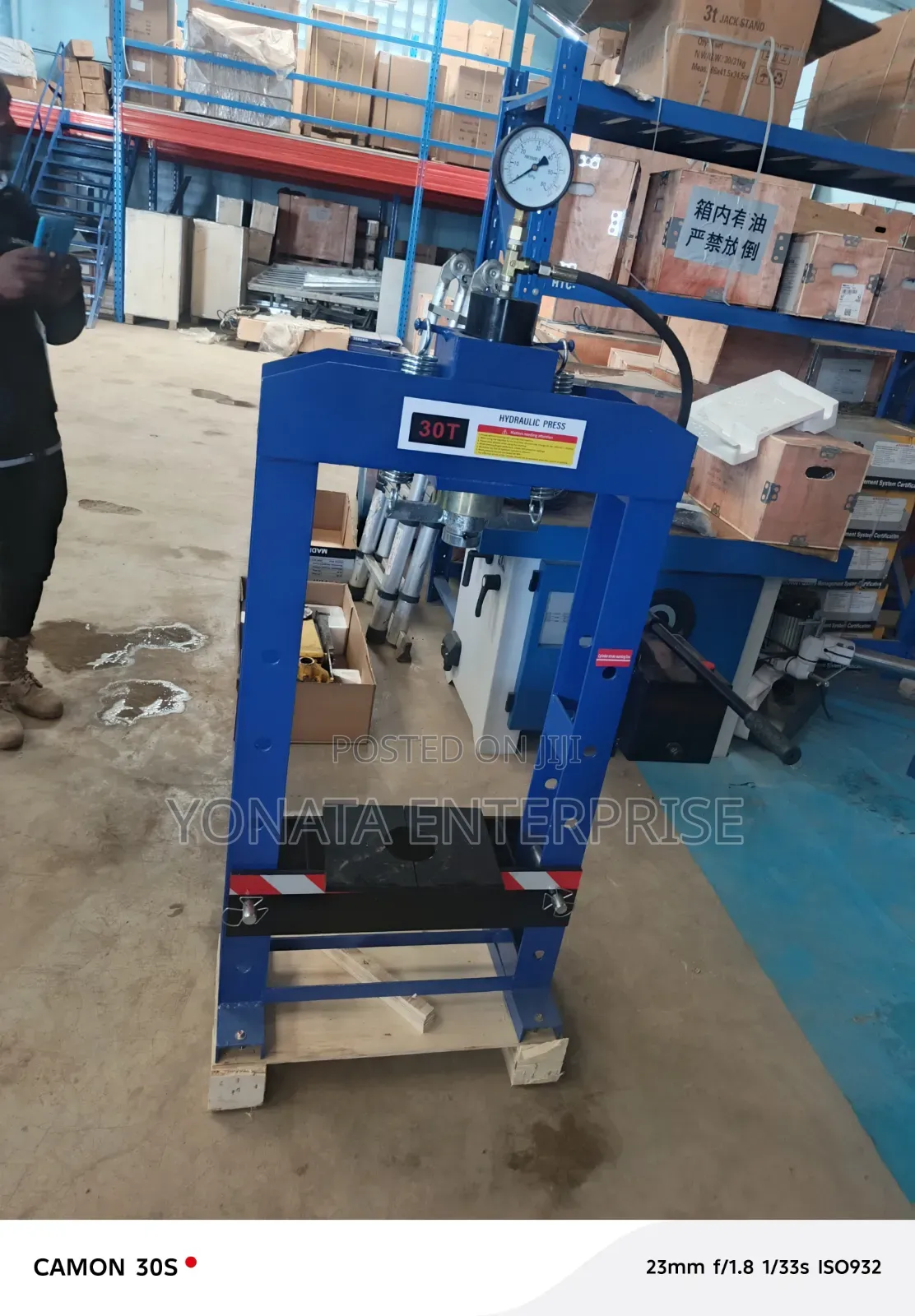Professional 30t Hydraulic Press Machine With Gauge