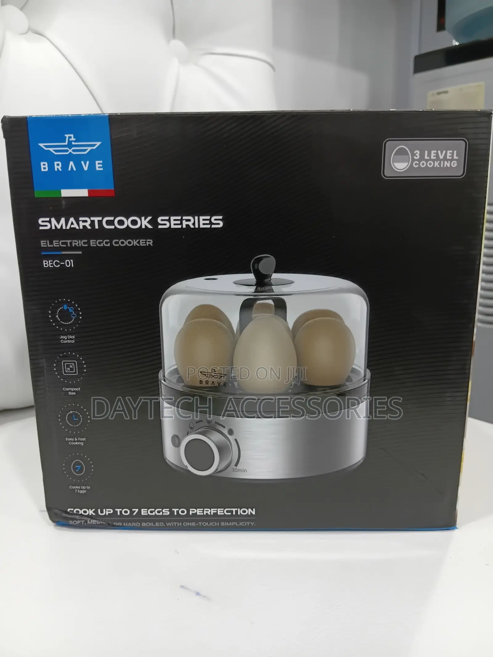 Brave Smart Electric Egg Cooker Boiler - Grey