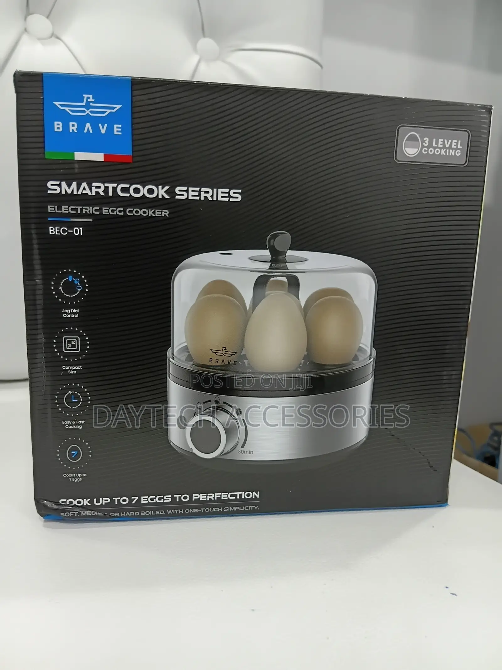 Brave Smart Electric Egg Cooker Boiler - Grey