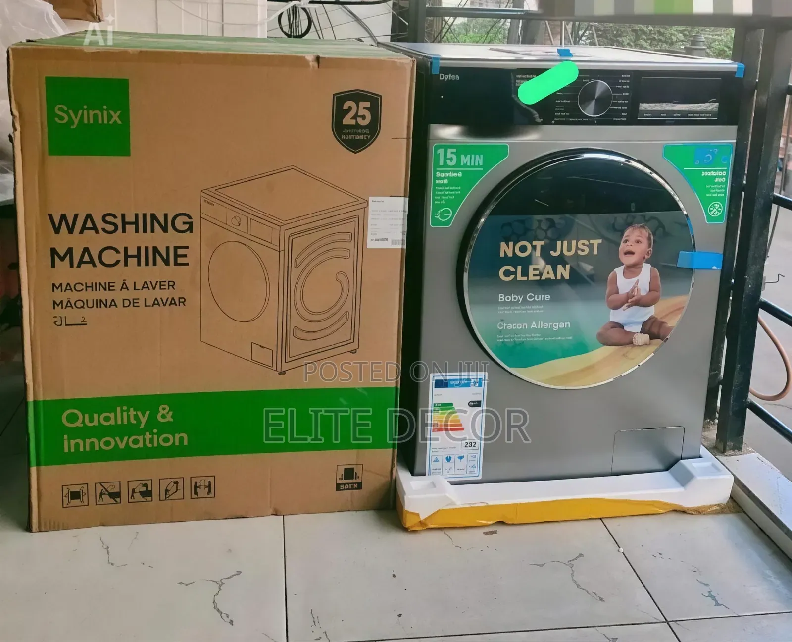 Syinix 10kg/7kg Front Load Washer Dryer – Dd Inverter Motor, 1200rpm