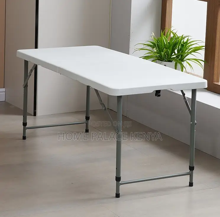 Outdoor Table: Rectangular Metal Steel Blow Moulding Table