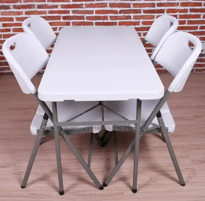 Outdoor Table: Rectangular Metal Steel Blow Moulding Table
