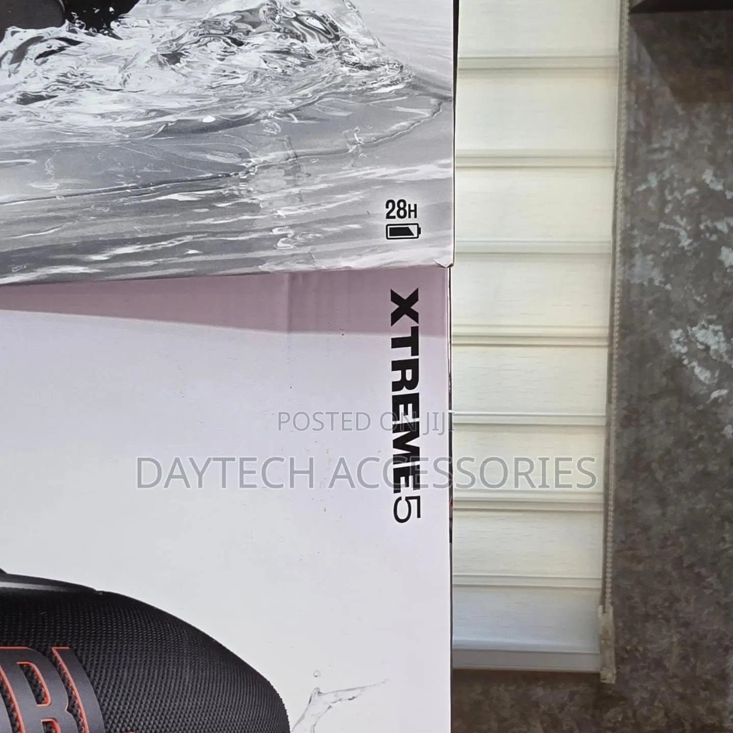JBL Xtreme 5 Portable Waterproof Wireless Bluetooth Speaker in Black.