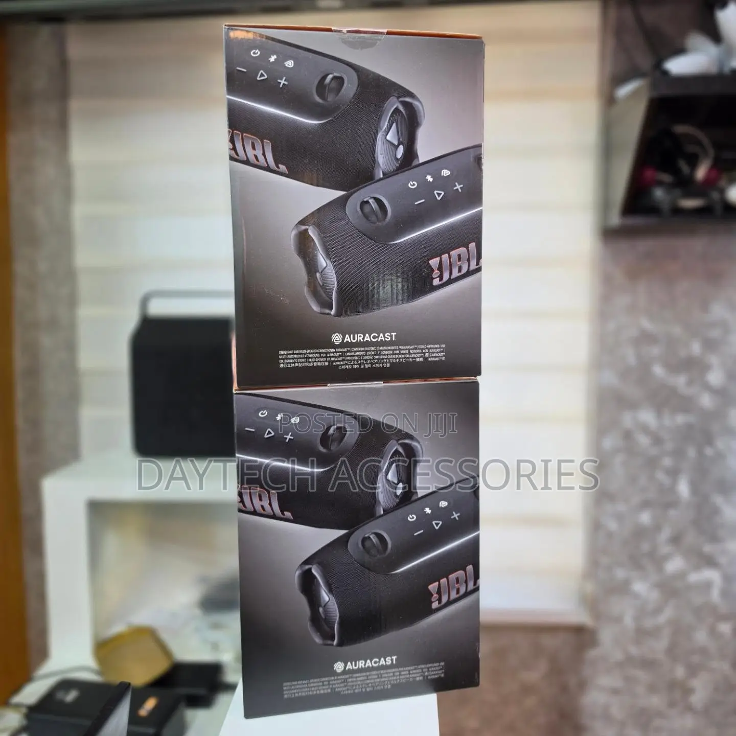 JBL Xtreme 5 Portable Waterproof Wireless Bluetooth Speaker in Black.