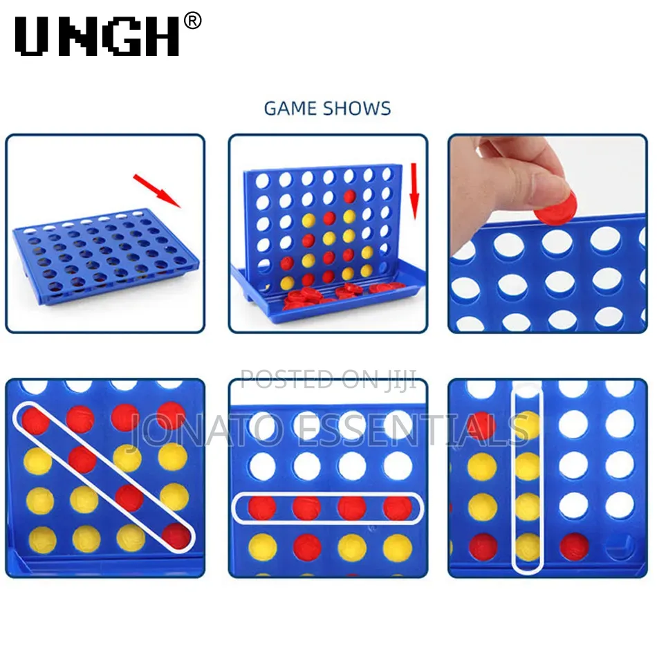 Classic 4-in-a-row Bingo Game Strategy Board Game - Fun Indoor Fun