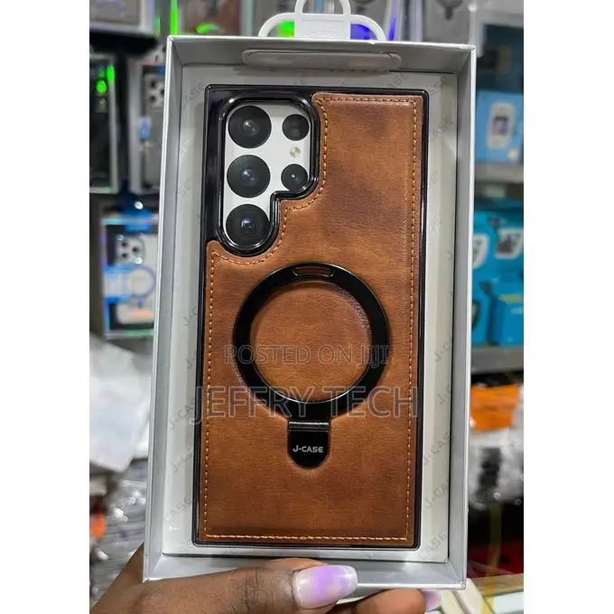 Samsung Galaxy S25 Ultra Leather Case With Stand