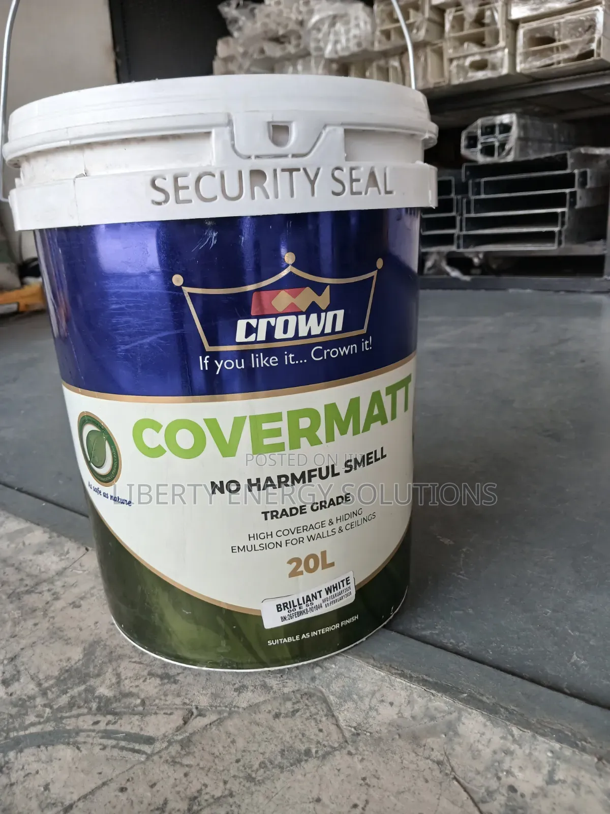 Crown Covermatt 20l Brilliant White