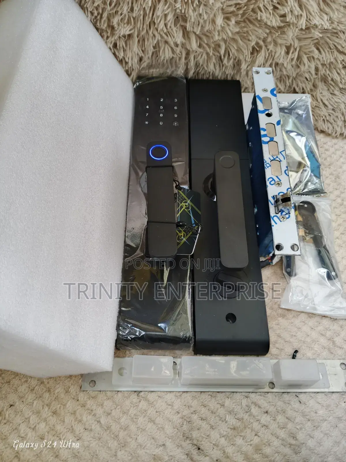 Smart Lock With Doorbell Fingerprint Card Keys Password Phone App