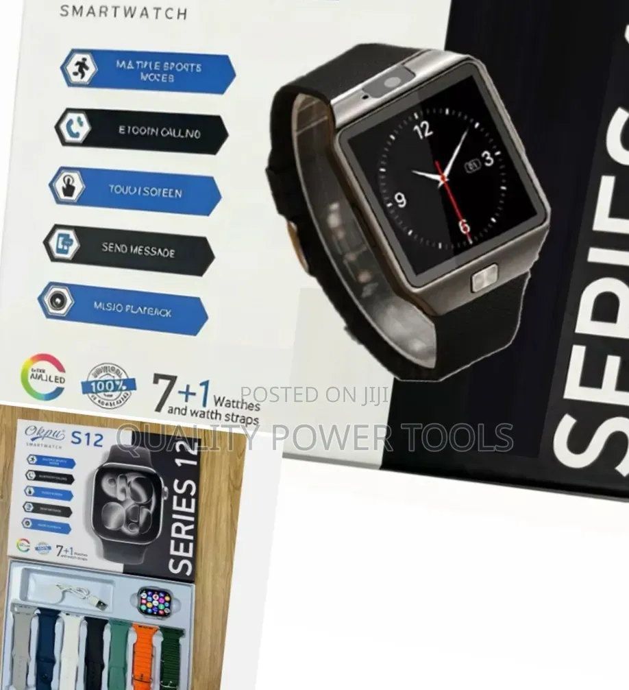 Okpu S12 a Smartwatch With 8 Straps