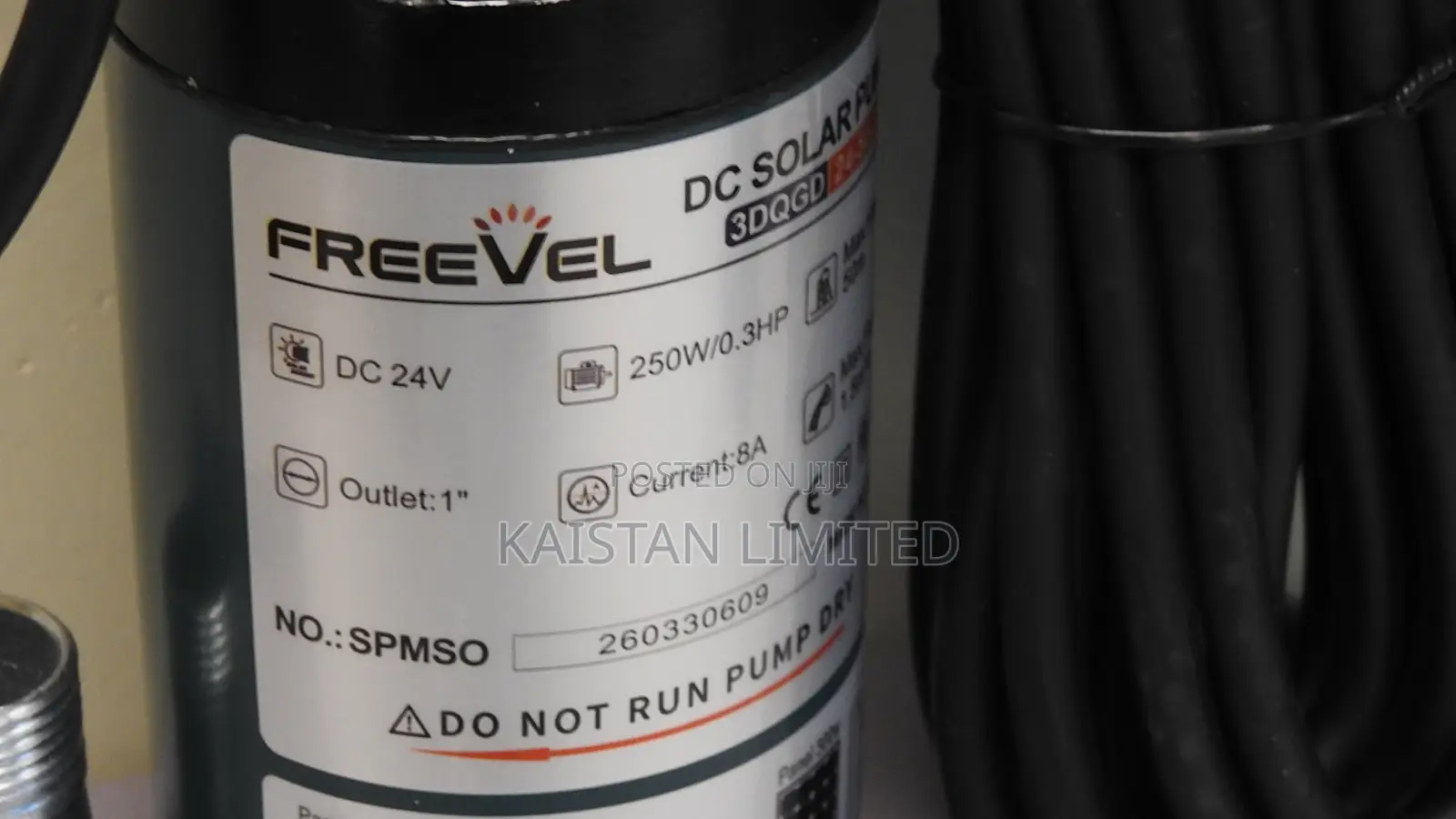 Freevel Solar Water Pump 3dqgd24-50-250. Dc Solar Submersible Pump