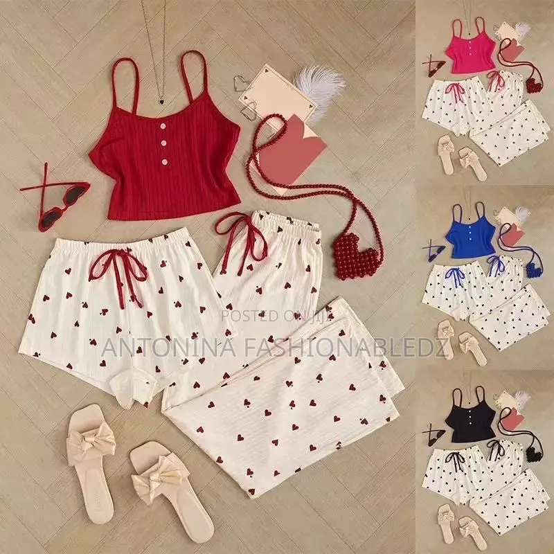 Ladies 3 In1 Pajama Set