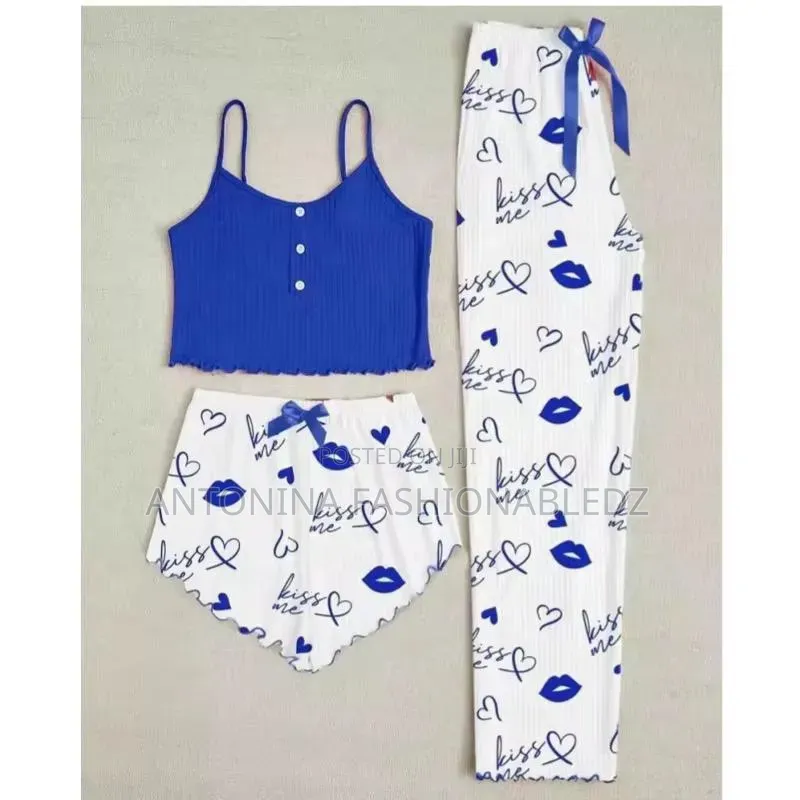 Ladies 3 In1 Pajama Set