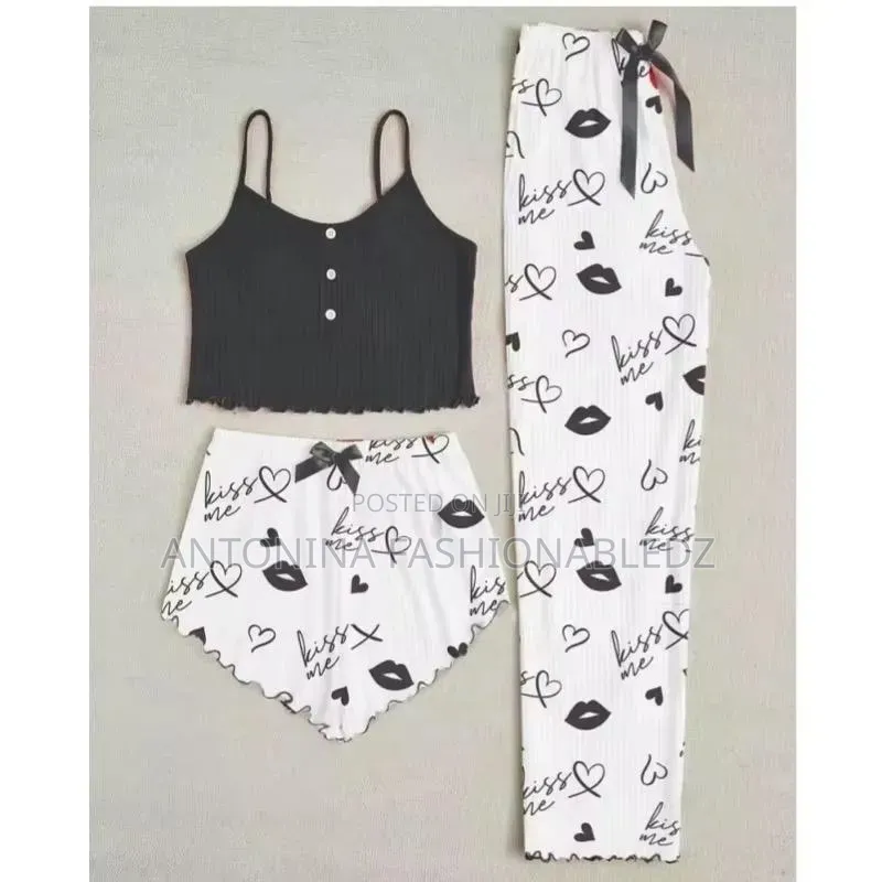 Ladies 3 In1 Pajama Set
