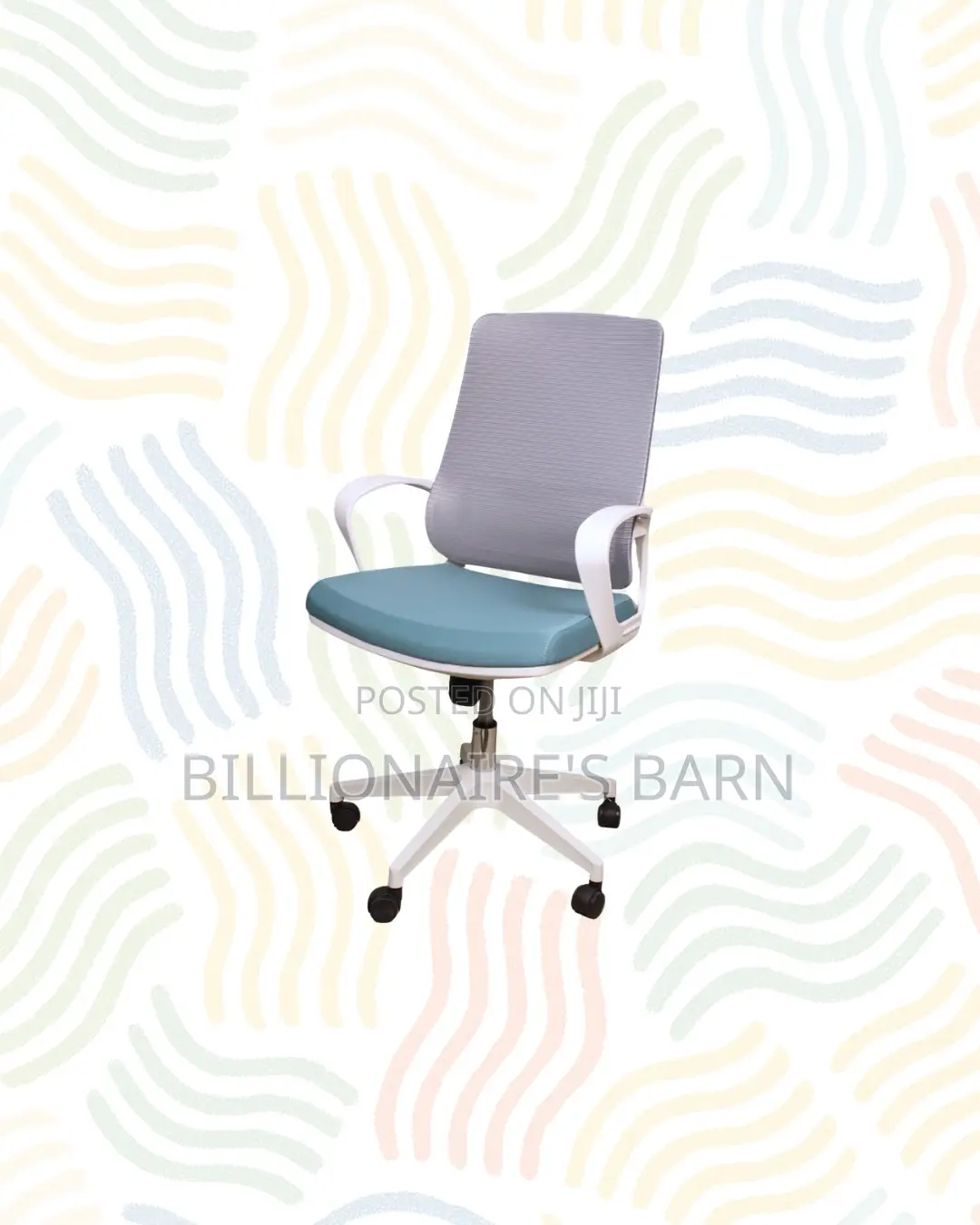 Practical White Mid Back Mesh Office Chair for Daily Office Comfort