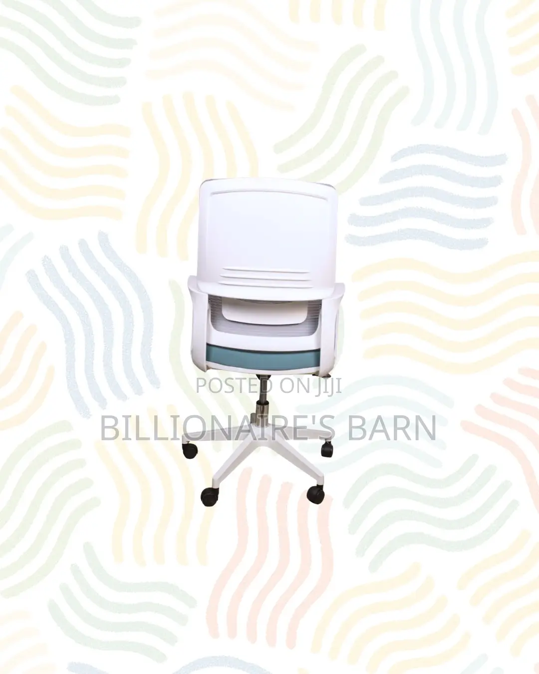 Practical White Mid Back Mesh Office Chair for Daily Office Comfort