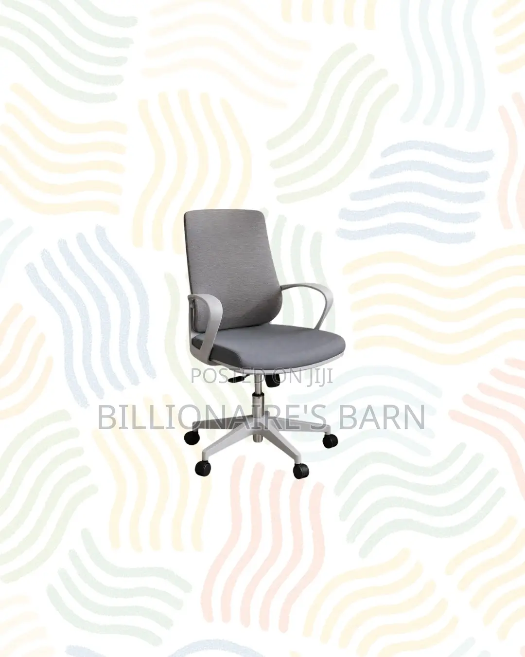 Practical Grey Mid Back Mesh Office Chair for Daily Office Comfort