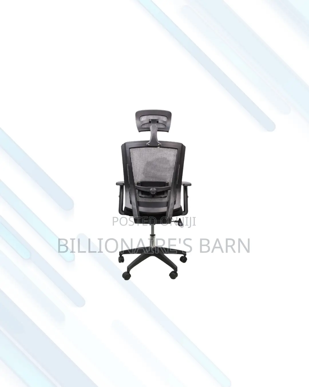 Practical Black Mesh Chair With Nylon Base for Daily Office Comfort
