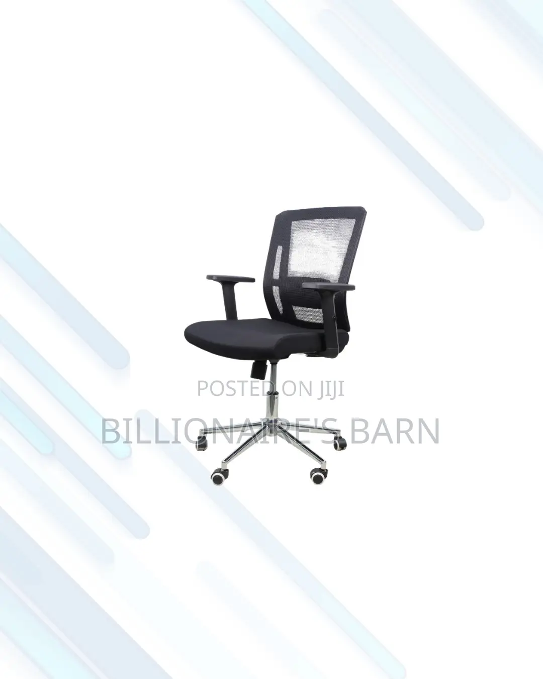 Practical Barn Origin Chair Mid Back Chrome for Daily Office Comfort