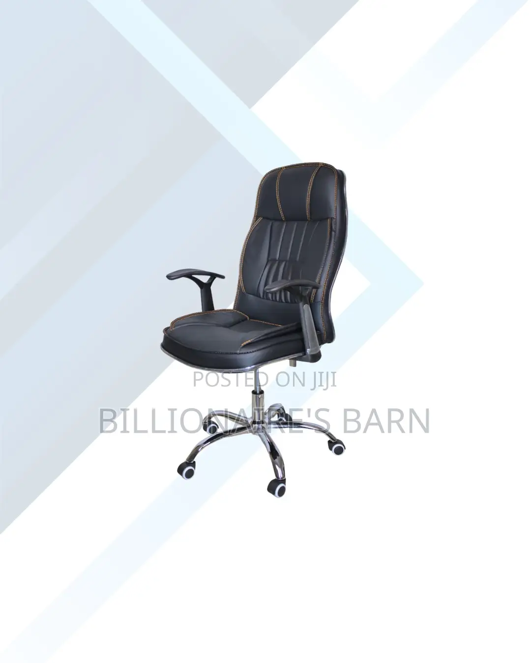 Executive Leather Office Chair High Back for Focused Work Sessions