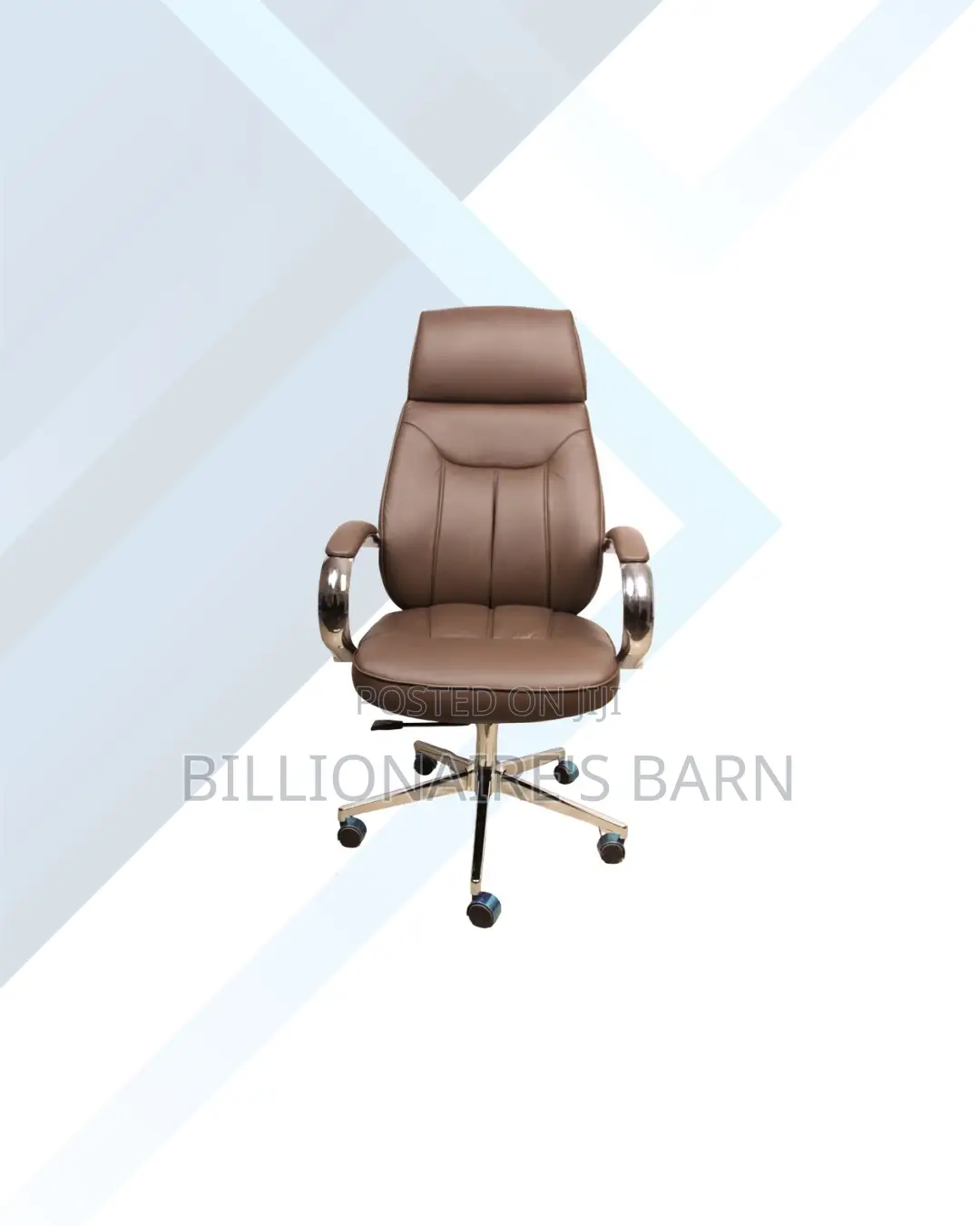 Brown Executive Leather Chair High Back for Focused Work Sessions