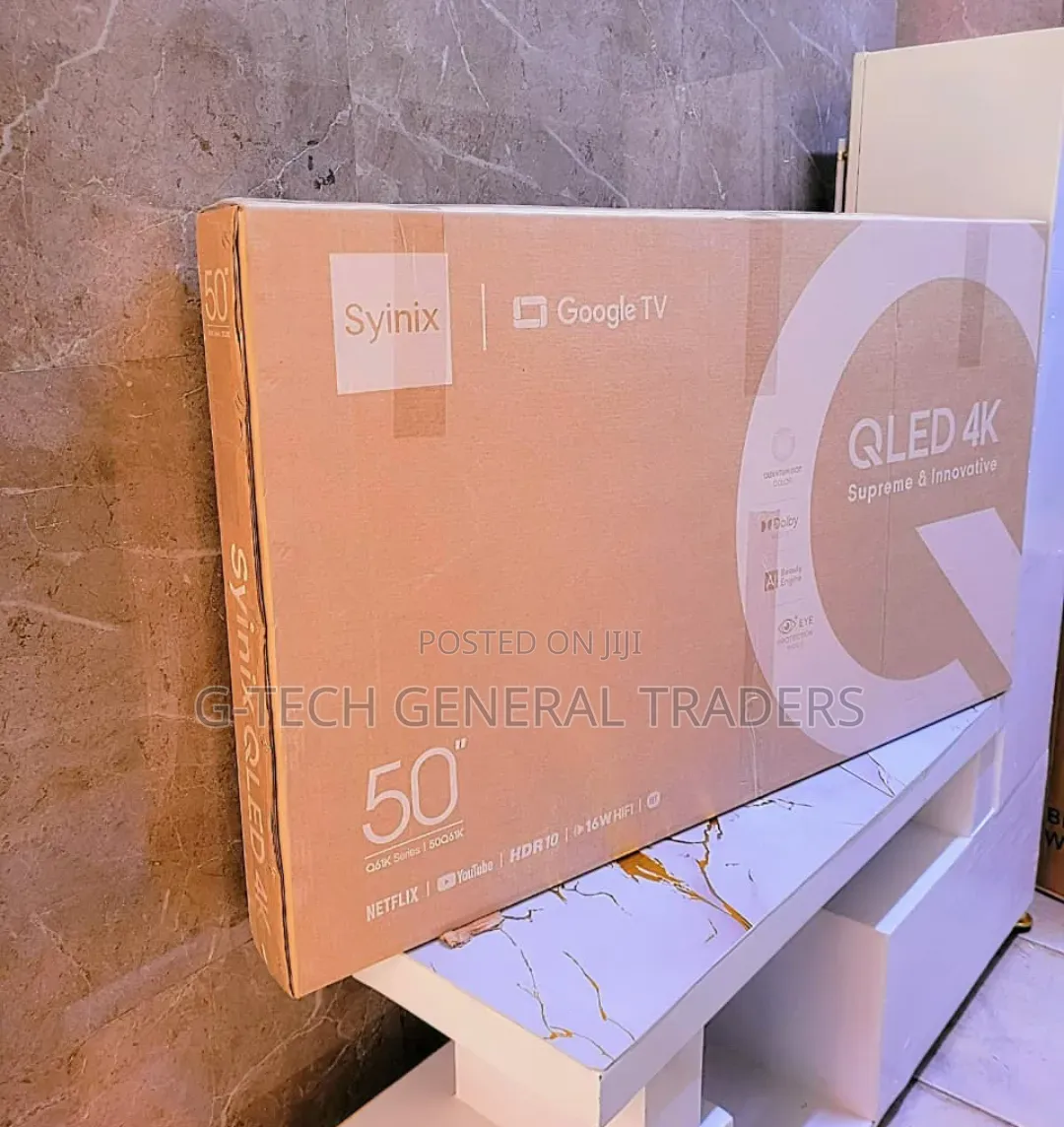 Syinix 50inch Qled Uhd Frameless Tv(1 Year Warranty)