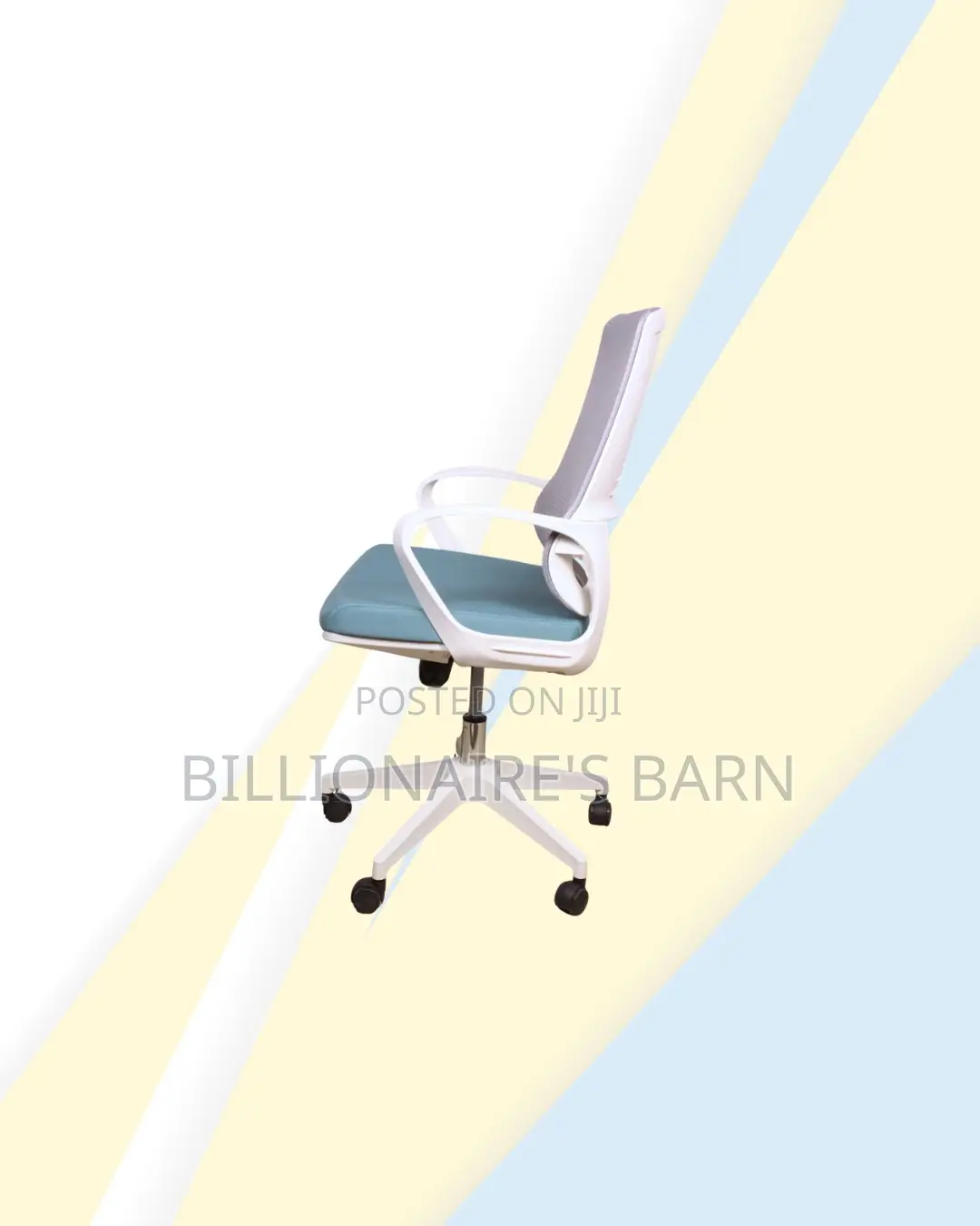 Practical White Mid Back Mesh Office Chair for Focused Work Sessions