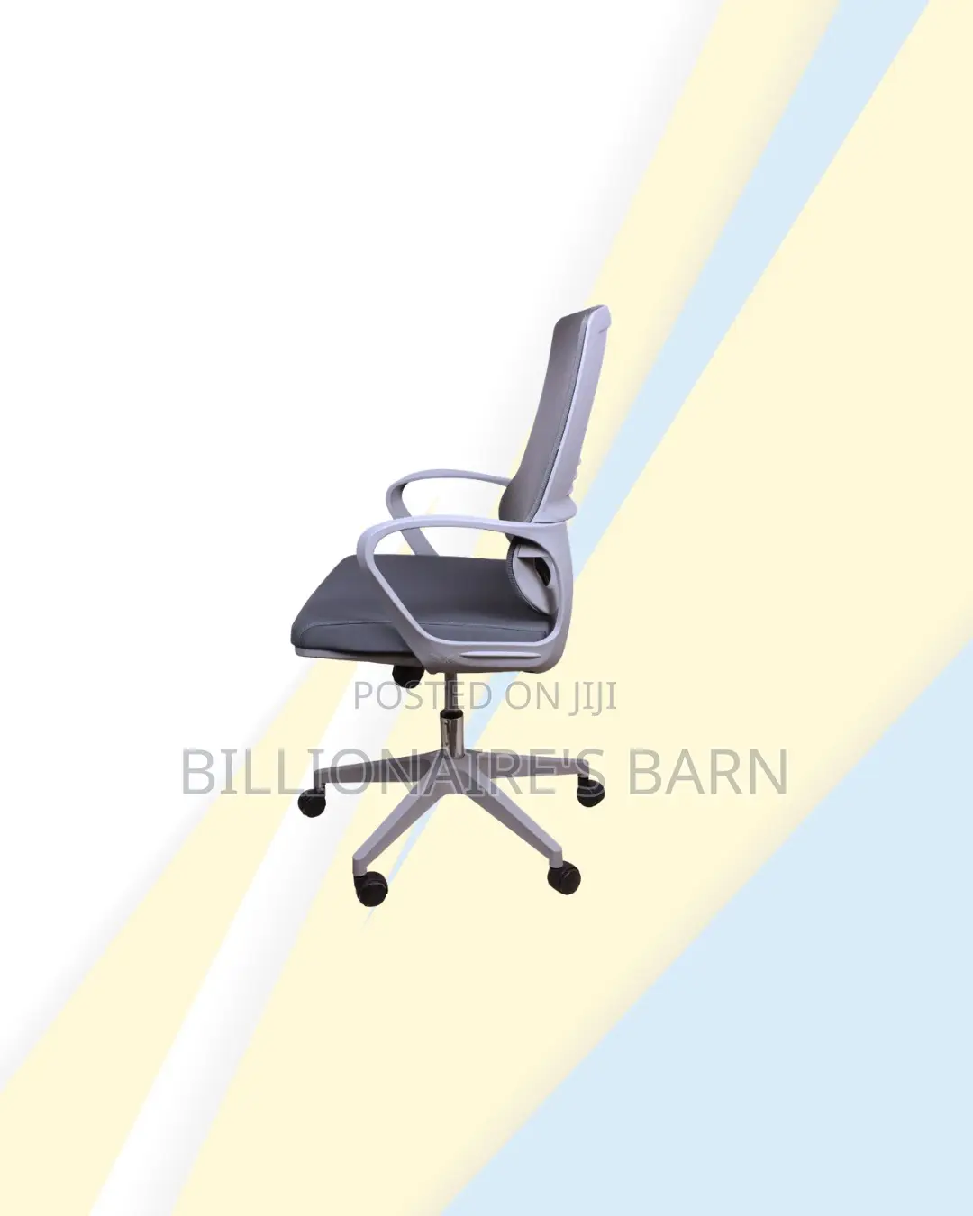 Practical Grey Mid Back Mesh Office Chair for Focused Work Sessions