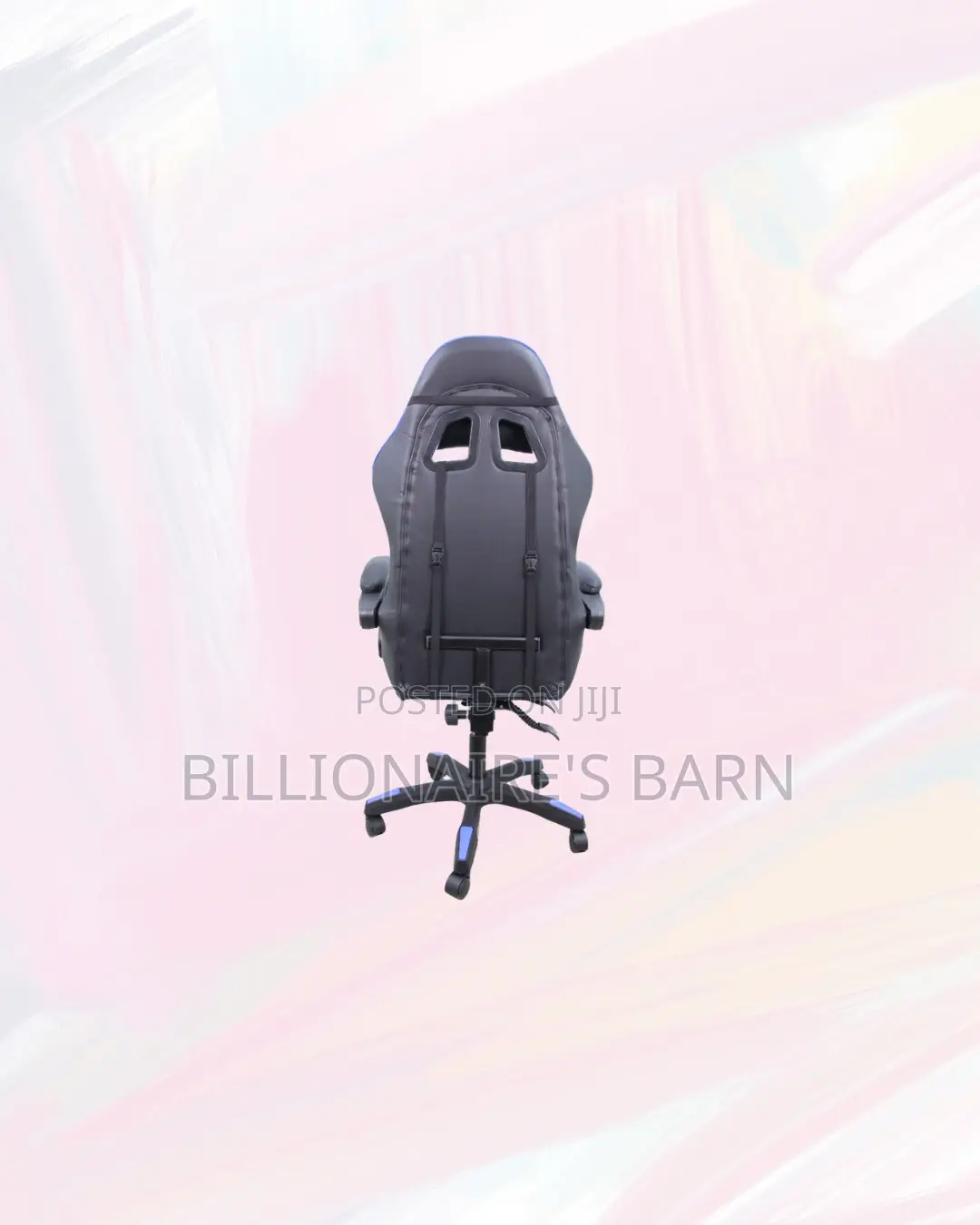 Blue Racing Gaming Chair Ergonomic Support for Focused Work Sessions