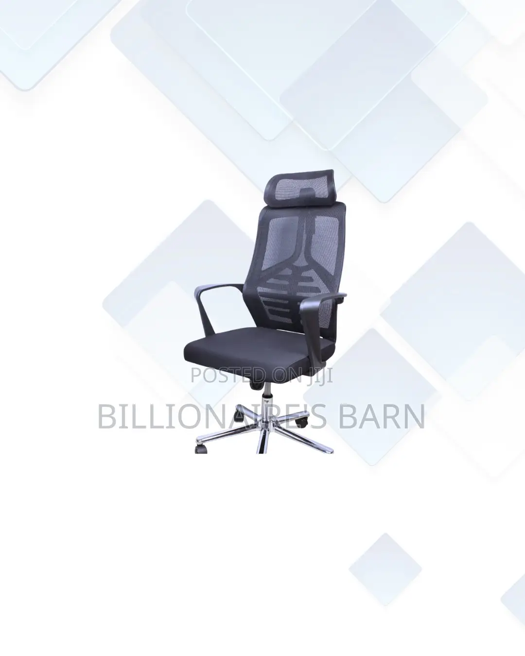 Practical High Back Mesh Office Chair Support for Home Office Use