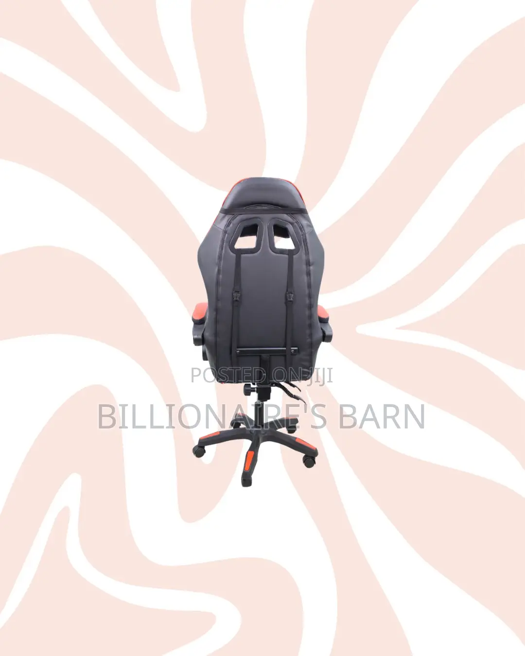 Red Racing Gaming Chair Ergonomic Support for Home Office Use