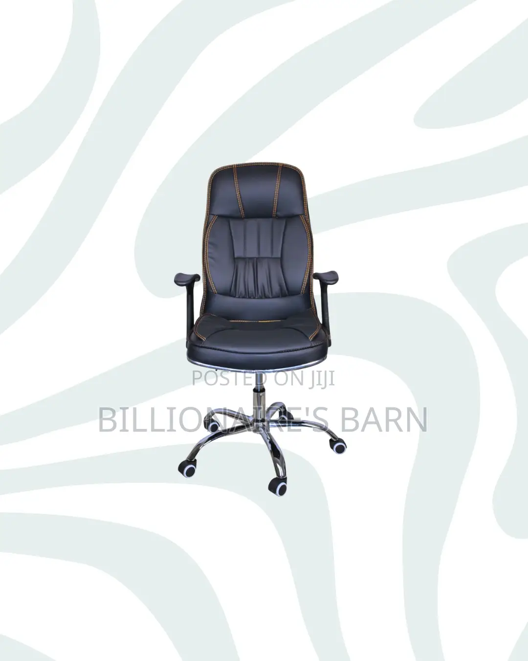 Executive Leather Office Chair High Back for Long Sitting Hours