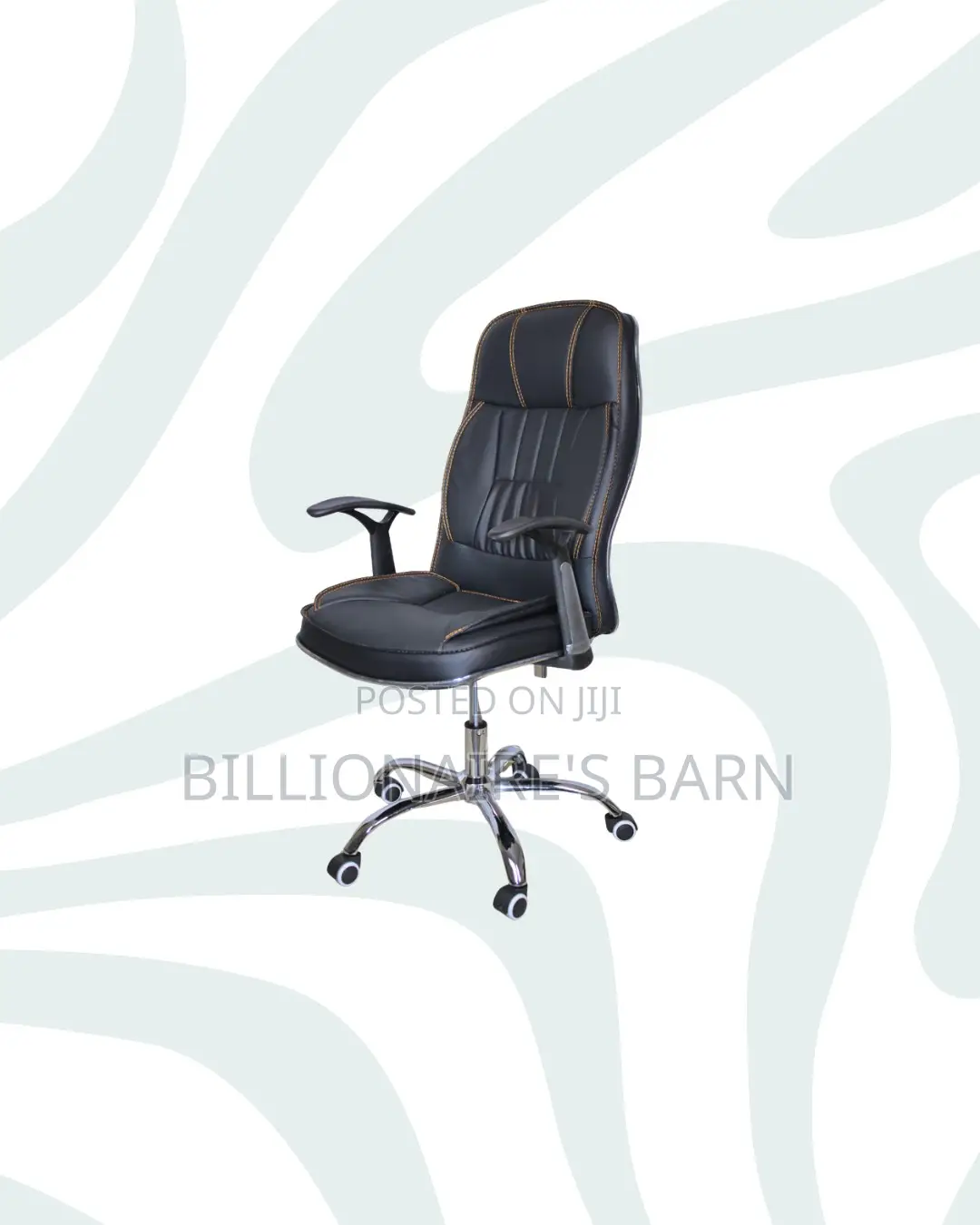 Executive Leather Office Chair High Back for Long Sitting Hours