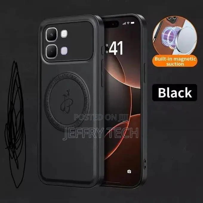 Case for Infinix Note Edge 5g Leather Wireless Charging Magnetic P