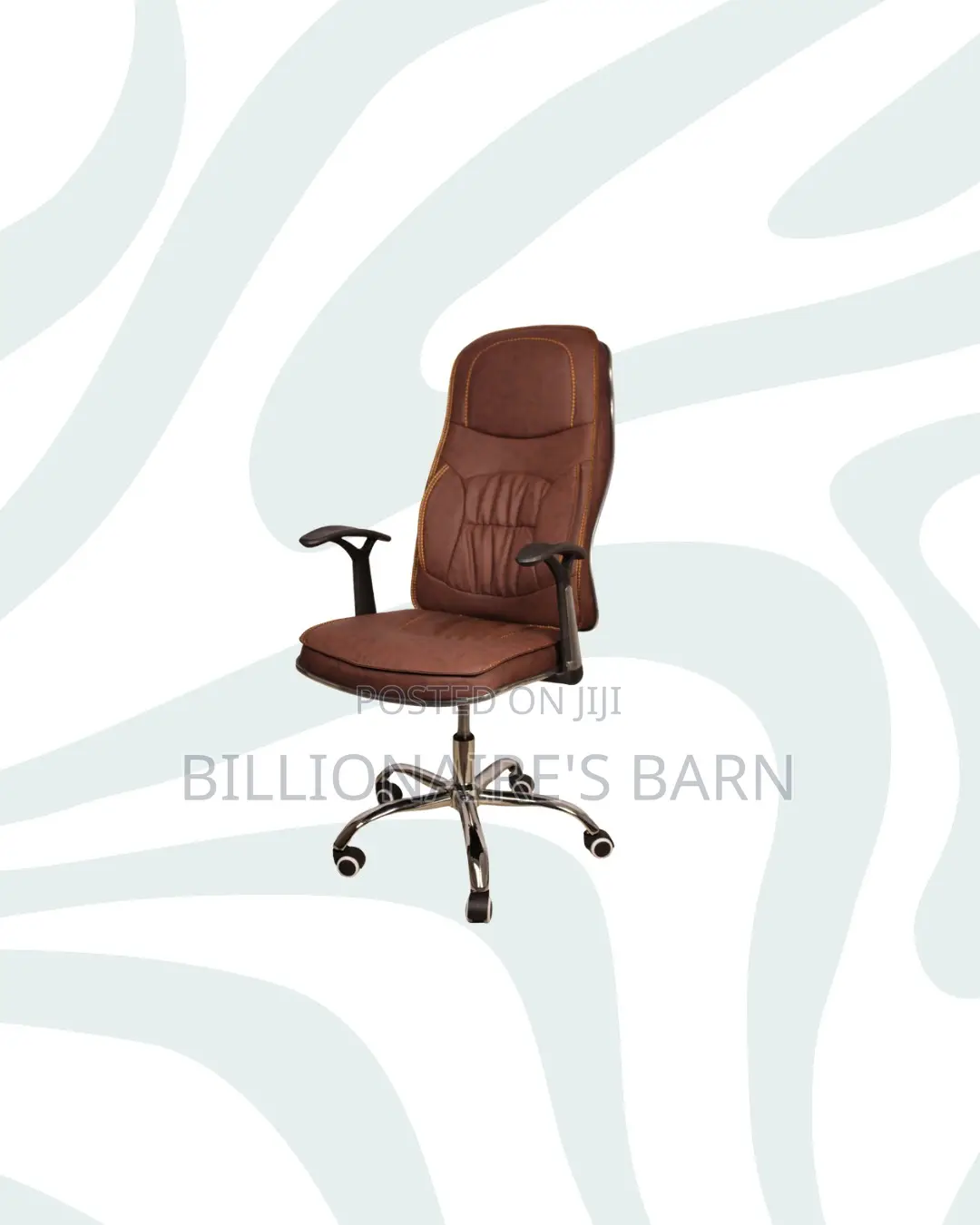 Ergonomic Executive Leather Chair High Back for Long Sitting Hours