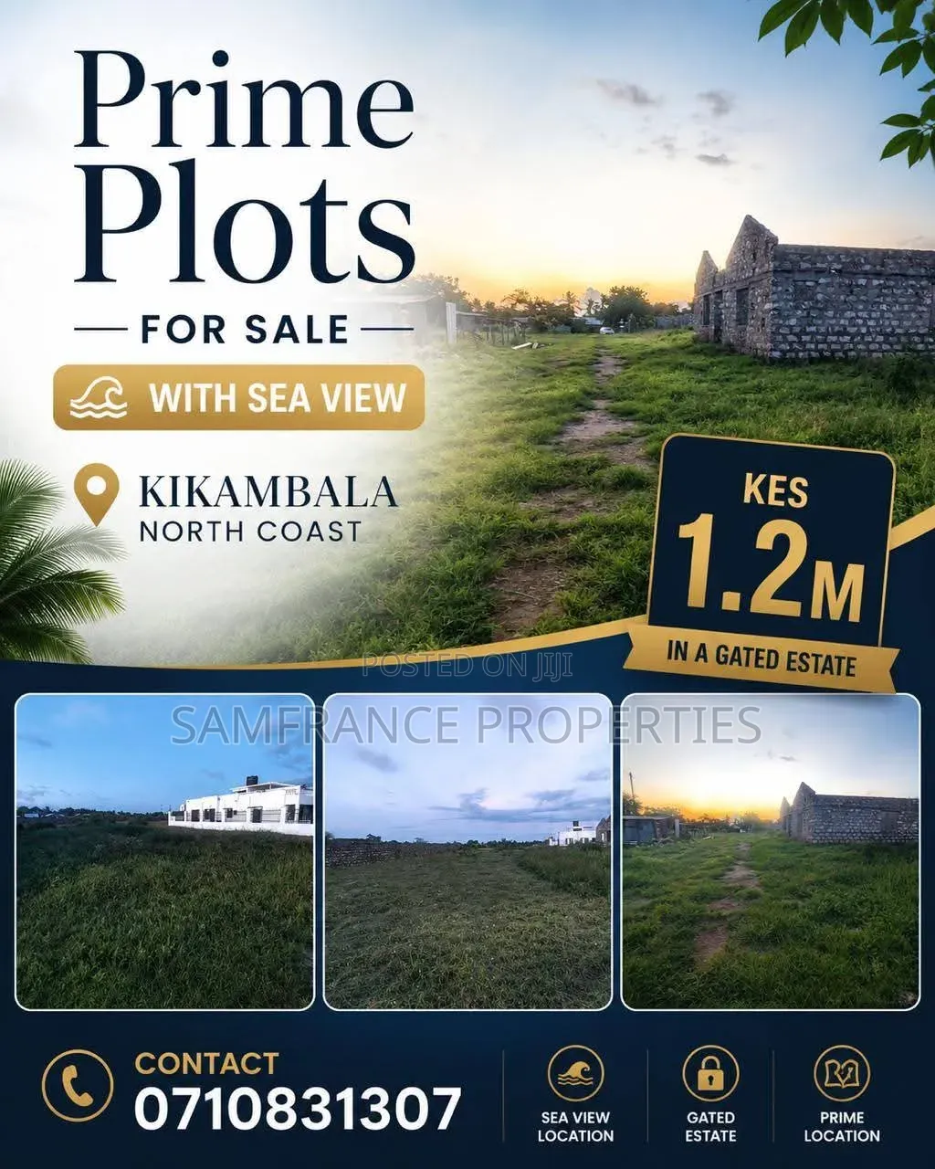 Prime Seaview Plots on Sale Kikambala