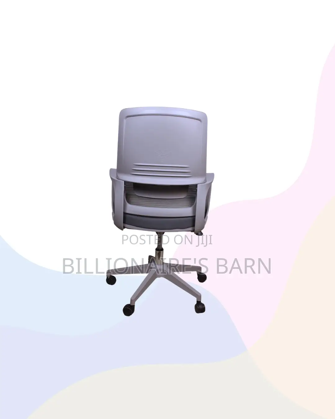 Practical Grey Mid Back Mesh Office Chair for Long Sitting Hours