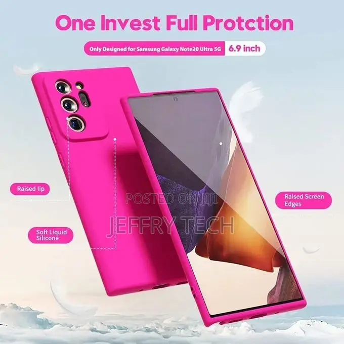 Samsung Galaxy Note 20 Ultra Phone Case Liquid Silicone, Slim Soft Rub