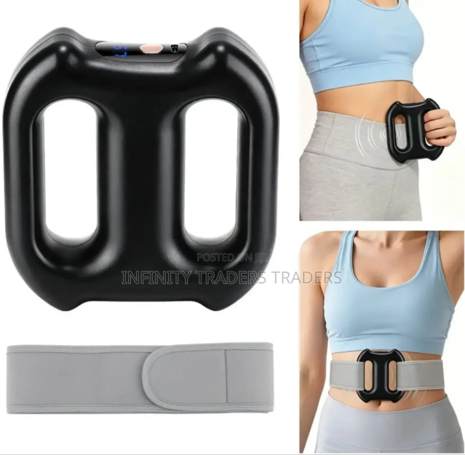 Portable Vibration Massage Device Belt Tummy Trimmed