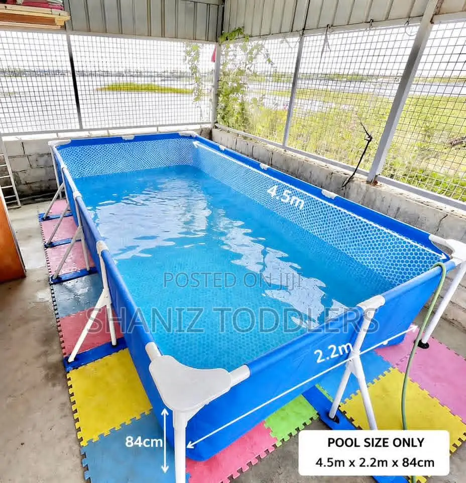 Intex Rectangular Pool – Strong Metal Frame Backyard Pool