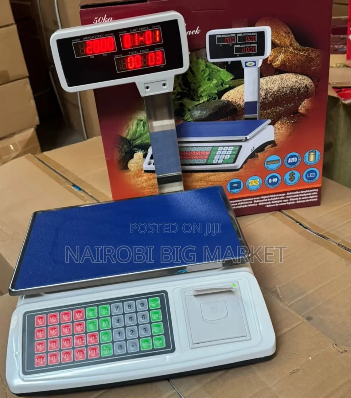 50kg Electric Weighing Scale With Receipt Printer