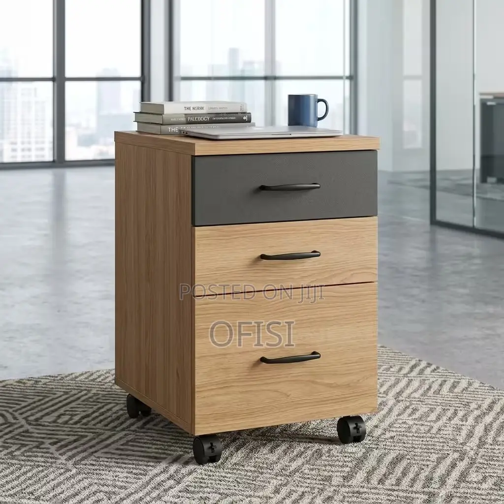Office Cabinet; 3 Drawer Mobile Pedestal Office Cabinet