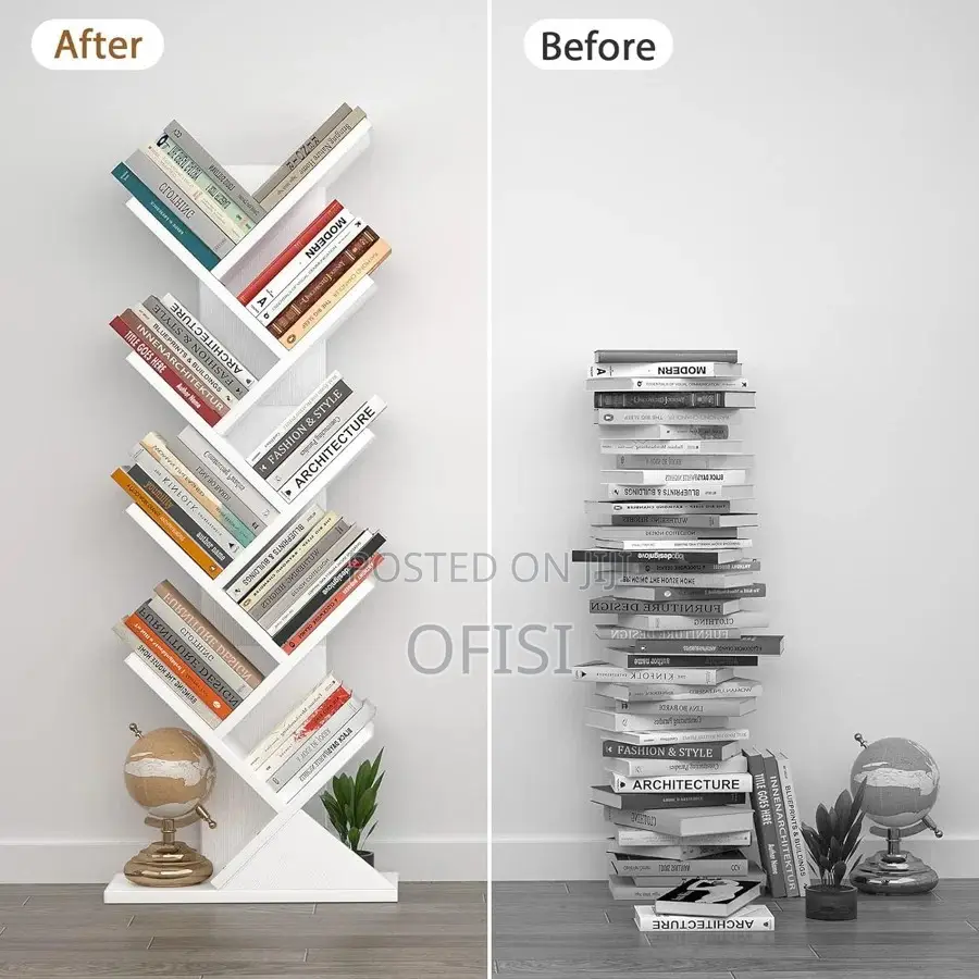Bookshelf; 8 Tier Home Office Tree Bookshelf